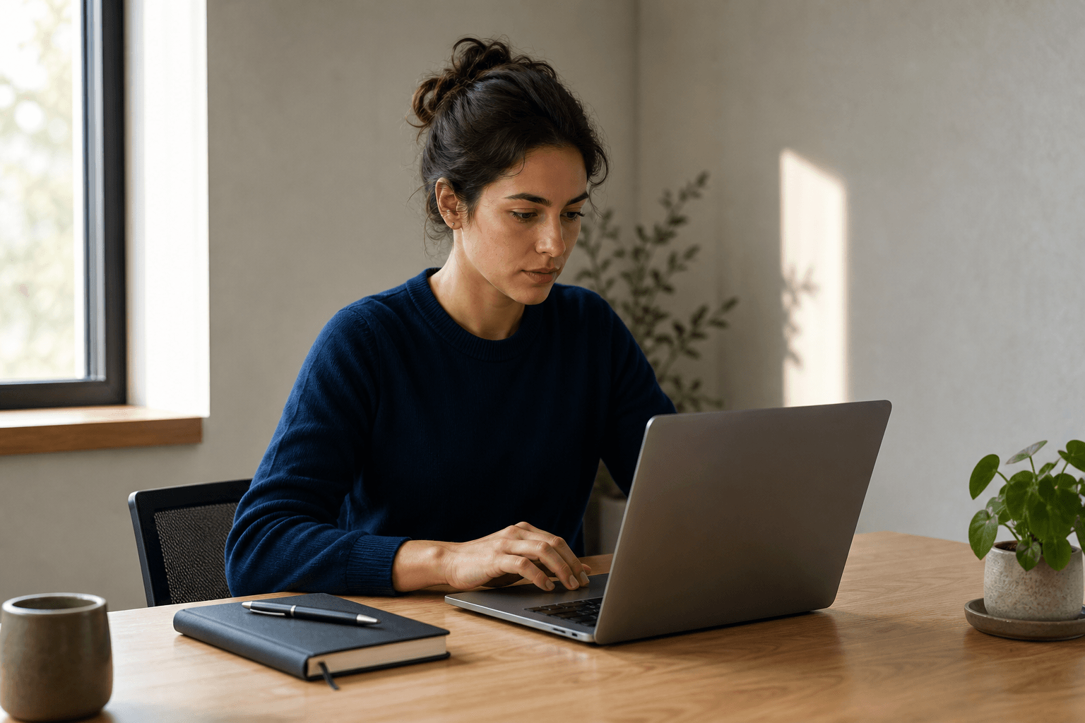 Ein Team prüft gemeinsam technische Freigaben an einem Laptop